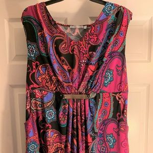 Plus Size Embellished Fit & Flare Dress